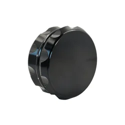 Premium Heavy - Duty Herb Grinder with Non - Slip Grip - Variety of Color Options - Sharp Diamond Teeth (Black)