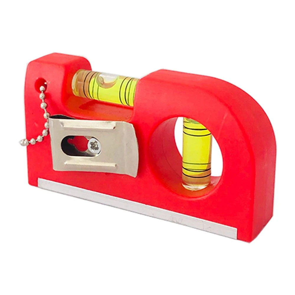 רמה רוח כיס בועה 2 בועות רמה רוח עם בסיס מגנטי סרגל אופקי נייד סרגל רמה מגנטי ABS