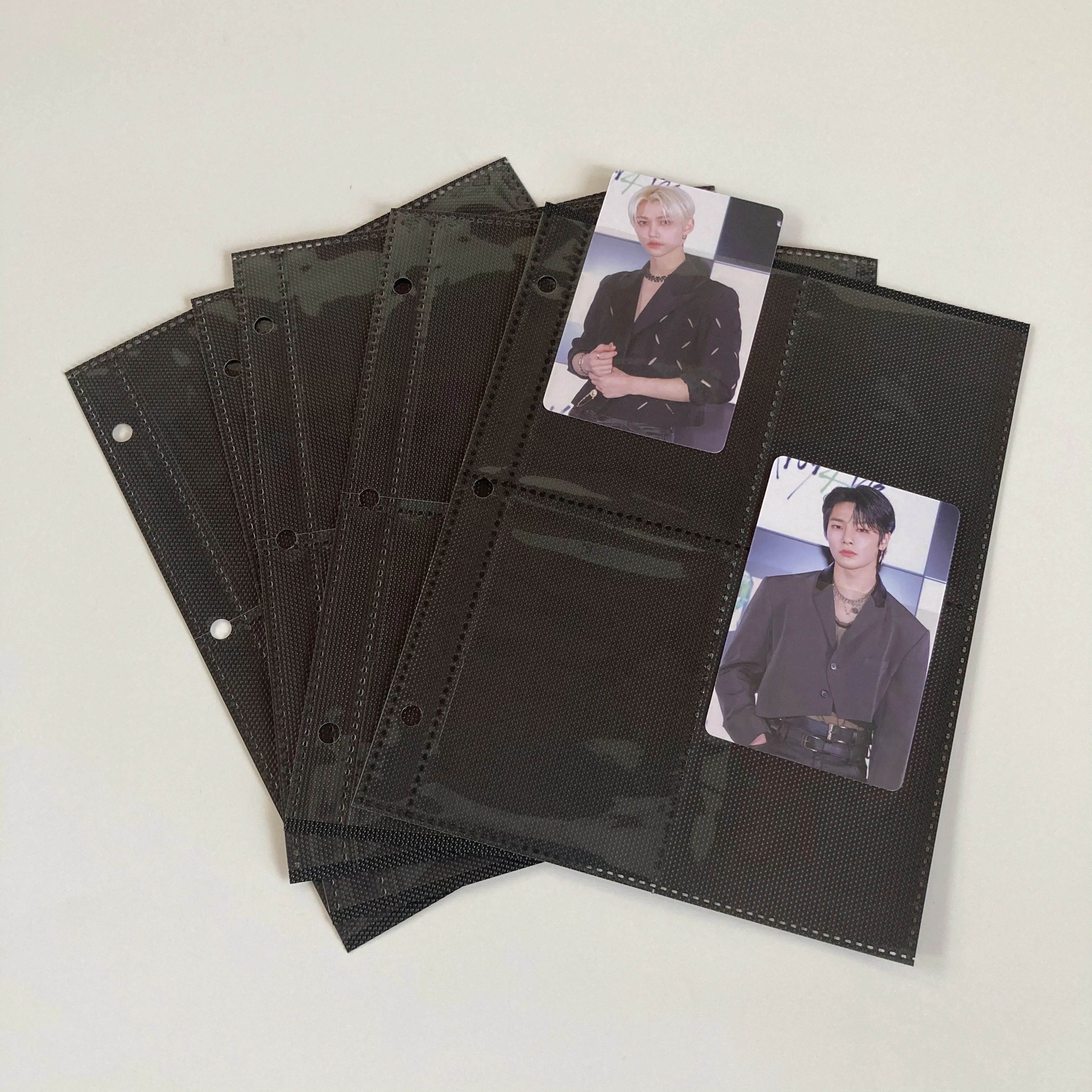 A4 Binder Photocard Sleeves 1 2 4 6 8 9 Pockets Clear 11 Holes Trading Card Postcard  Sleeves 10x15 4x6 Photo Album Refill Pages