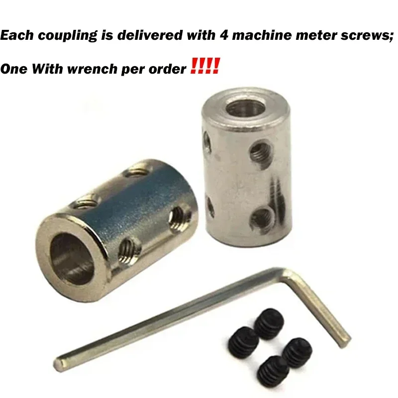 Rigid Coupling Shaft Coupler Shaft Connector Rigid Shaft Coupler Rigid Flange Coupling 3mm 4mm 5mm 6mm 8mm 10mm 12mm 45# Steel For DIY 1Set