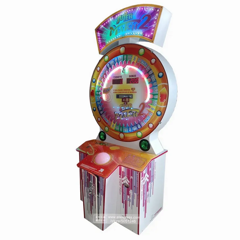 Super Match Lottery Ticket Redemption Games Indoor Game Room Amusement Park Adult Entertainment Coin Operated Arcade Machine