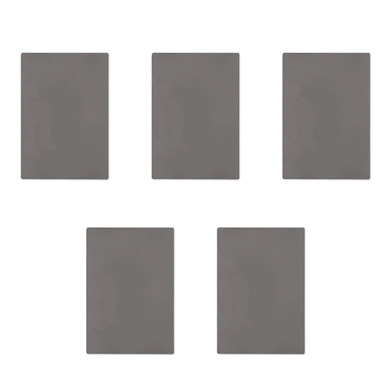 

5X Rubber Stamp Sheet For Lasers Engraving Machine With A4 Size 2.3Mm (Dark Gray)