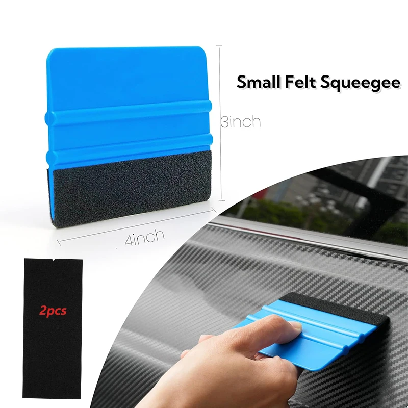 Car Vinyl Wrap Kit Felt Edge Squeegee Micro Edge Trimming Stick Safe Zippy Cutter Vehicle Solar Film Install Window Tint Tool