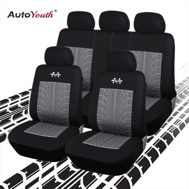 Funda de asiento de coche universal Tejido de poliéster Fundas de