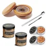 Kitchen Bar Tools Cocktail Smoker Kit 4 Types Smoked Wood Sustainable Flamethrower Party Reception Whiskey Beer Drink Smoker Set 3