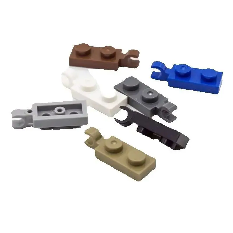 10 Stück 63868 42923 Platte speziell 1 x 2 mit Griffen dünner Block Moc Farbzubehör kompatibel mit Ziegel DIY Kinderspielzeug