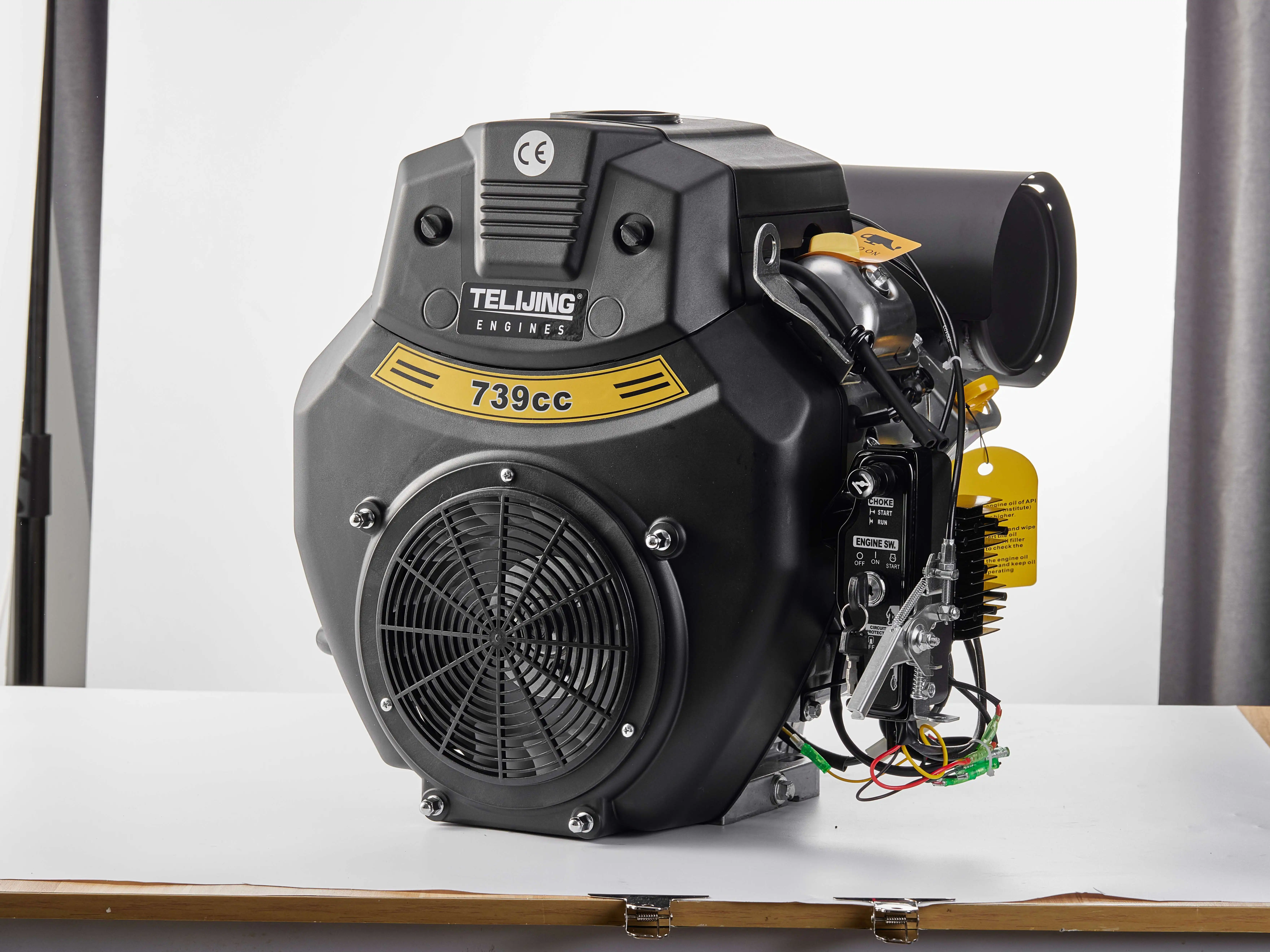 Gasoline Engines 739cc 2 Cylinder Gasoline Engine Forced Cooling OHV Portable Jet Rato 739 Factory Chinese TLJ 739