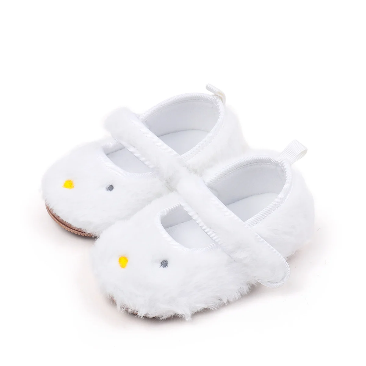 Cute Baby Girl Casual Shoes Spring Autumn Warm Plush Three Colors TPR Sole Anti Slip Cartoon Design Prewalker Shoes BHF4220