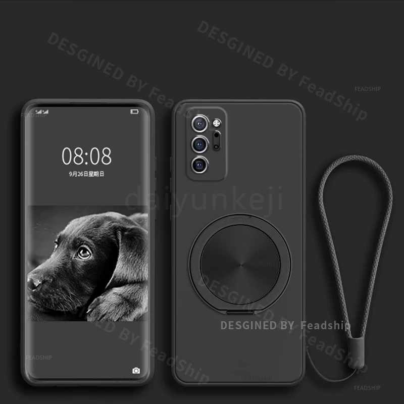 Silicone Protective Phone Case with Magnetic Holder and Screen Protector