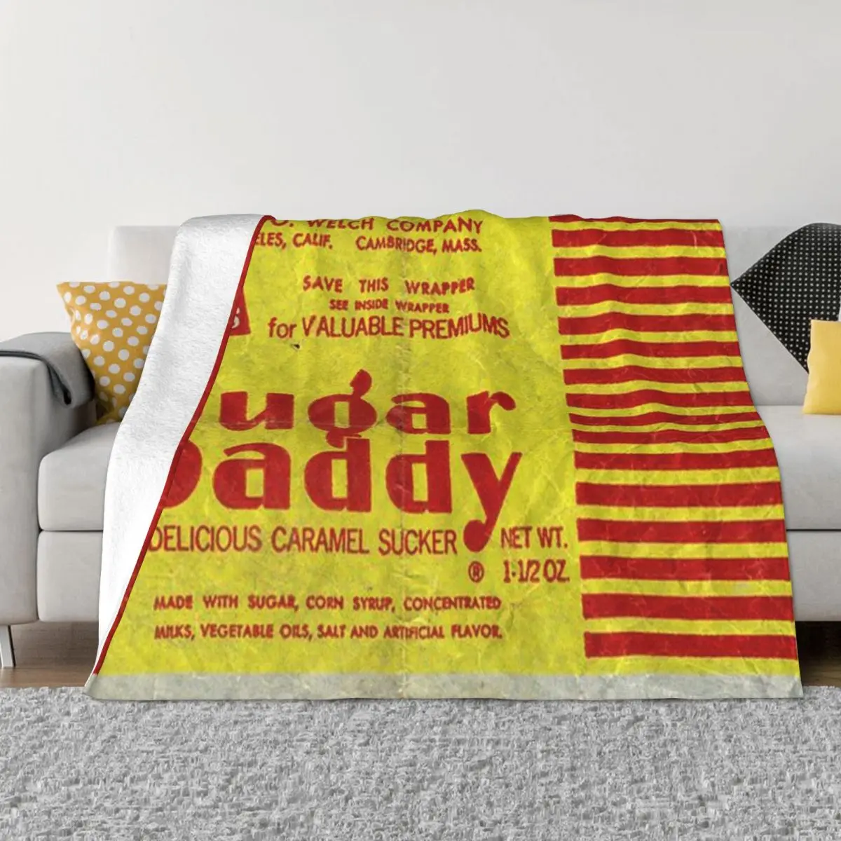 

Sugar Daddy Wrapper Throw Blanket Soft Picnic Thin sofa bed Blankets