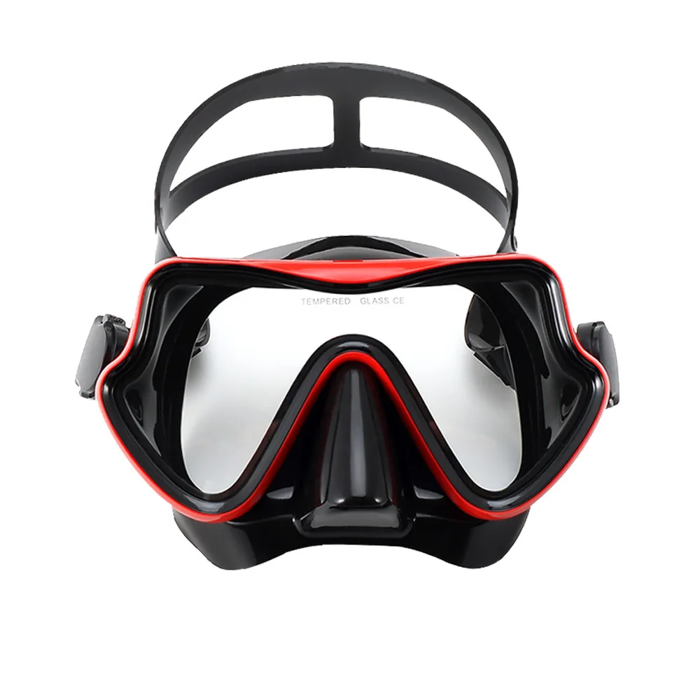 Large Frame Diving Goggles Full Dry Silicone Snorkeling Mask Adult Men's And Women's Anti-fog Diving Swimming Glasses