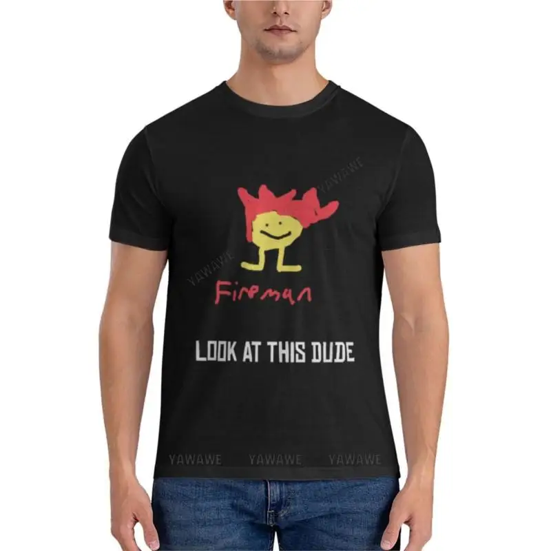 

Классическая футболка fireman jerma, мужские белые футболки, графические футболки, брендовая футболка, летние топы, футболки