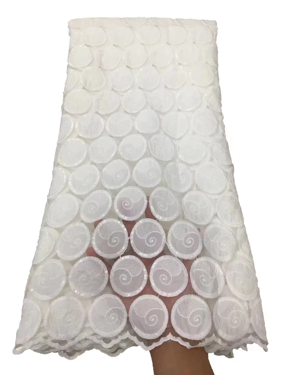 

African Nigerian Water Soluble Cord Lace Fabric African Lace Fabric 2023 High Quality French Mesh Lace Fabric For Wedding Dress