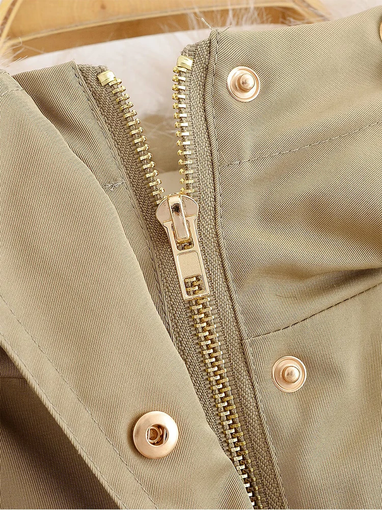 New Women's Thick Warm Parkas Chic Hooded Winter Warm Fashion Casual Zip Up Jacket Coats Female Pocket Street Clothing