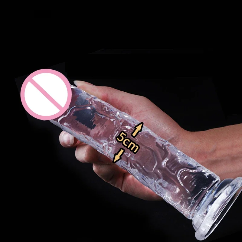 Silicone Dildo for Women with Strong Suction Cup Hands-Free Adult Sex Toy