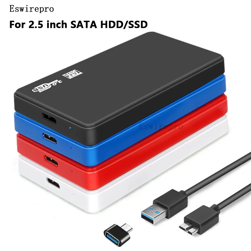 Case Hd Externo USB 3.0 To 2.5 Inch SATA HDD SSD Enclosure External Hard Drive Disk Box for PC Laptop Smartphone PS5 hdd enclosure,external hard drive housing,hard disk case