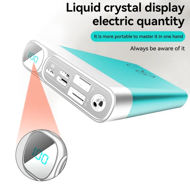 Portable 30000mAh Power Bank With LED Light For Fast Charging Of Flip Cell  Phones And IPhones Compatible With IPhone And Samsung From Blucher, $30.07