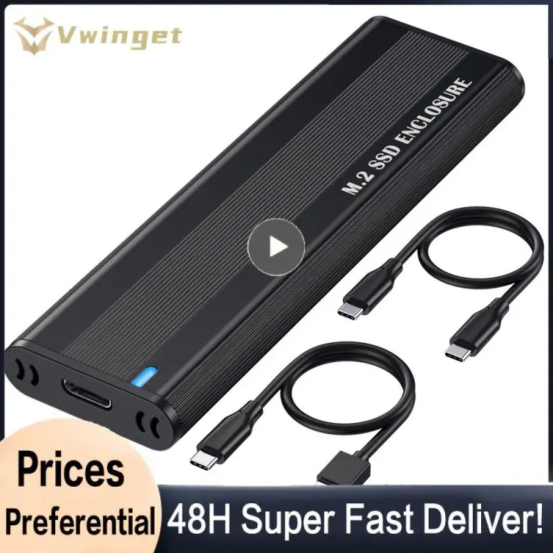 Custodia Ssd M2 Da 10Gbps Nvme Sata Dual Protocol M.2 A Usb Type C 3.1 Adattatore Ssd Per Nvme Pcie Ngff Sata Ssd Disk Box M.2 Ssd Case