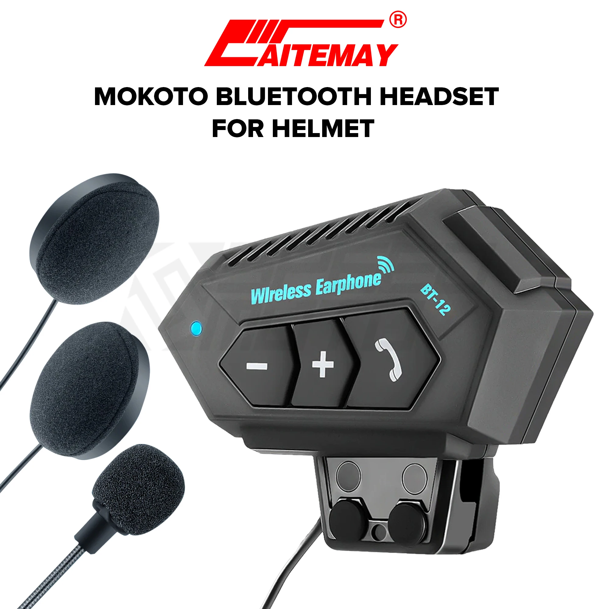 Casque Bluetooth Moto - Haut-parleur étanche IPX6, Bluetooth 5.3, Batterie 1000 MAh, 25h Autonomie - Pour Musique, Appels, GPS
