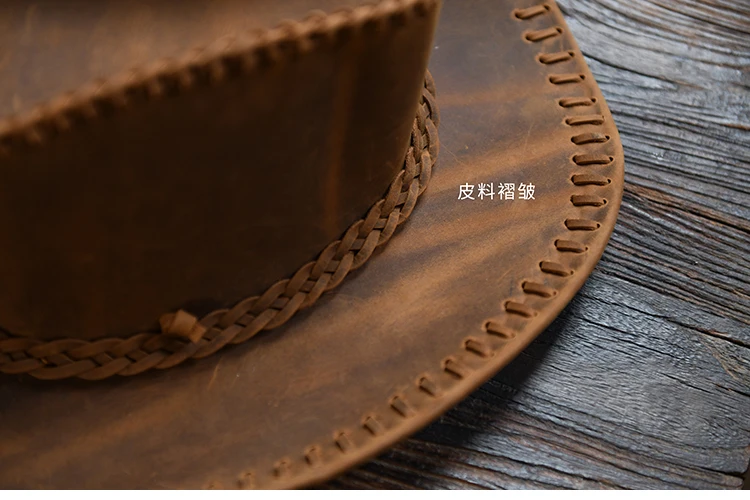 کلاه کابوی دستساز چرم طبیعی Crazy Horse 20 Sfbf1e2127c6549ceaf3527ca0d821d78G