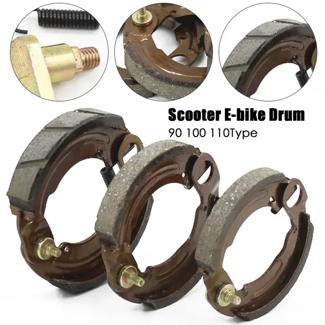 Pièces bloc de freins à disque pour moto et Scooter électrique, Type 90 100 110, plaquettes de freins à tambour, pédales 1