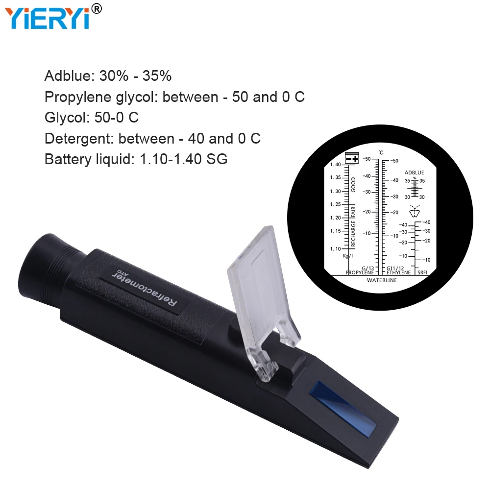 Antifreeze Refractometer Engine Coolant Battery Fluid Glycol Density