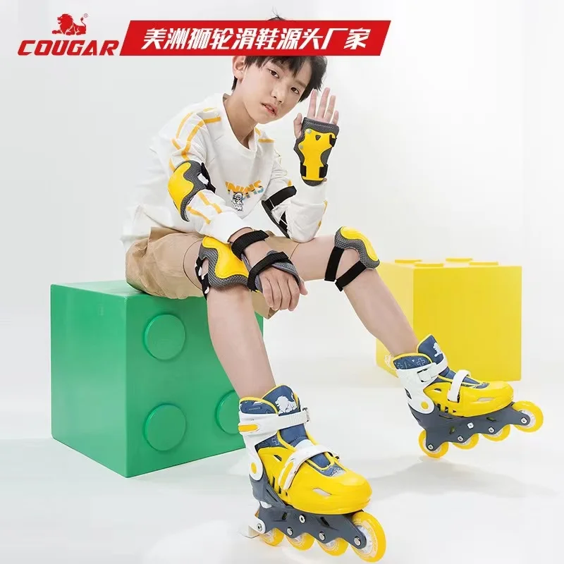 Kids Roller Skates Inline Children 4 Wheels Sneakers Beginner Boy
