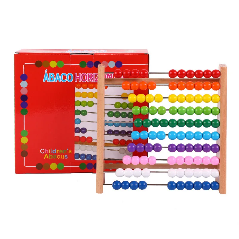 

Baby Toy Multifunction Abacus Learning Stand Colorful Wooden Abacus Numbers Counting Beads Educational Math Toy for Children