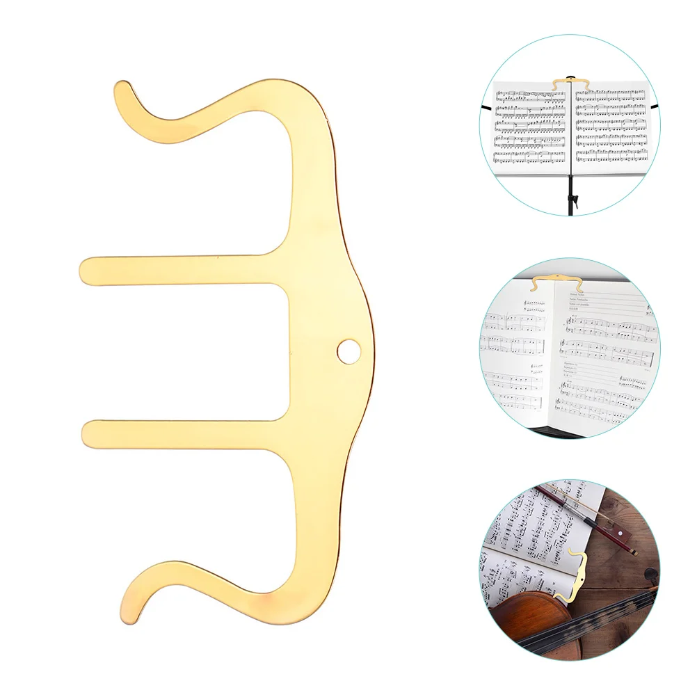

M-Type Metal Music Folder Score Holder Iron Book Clip Piano M-shaped Clamp Page Musical
