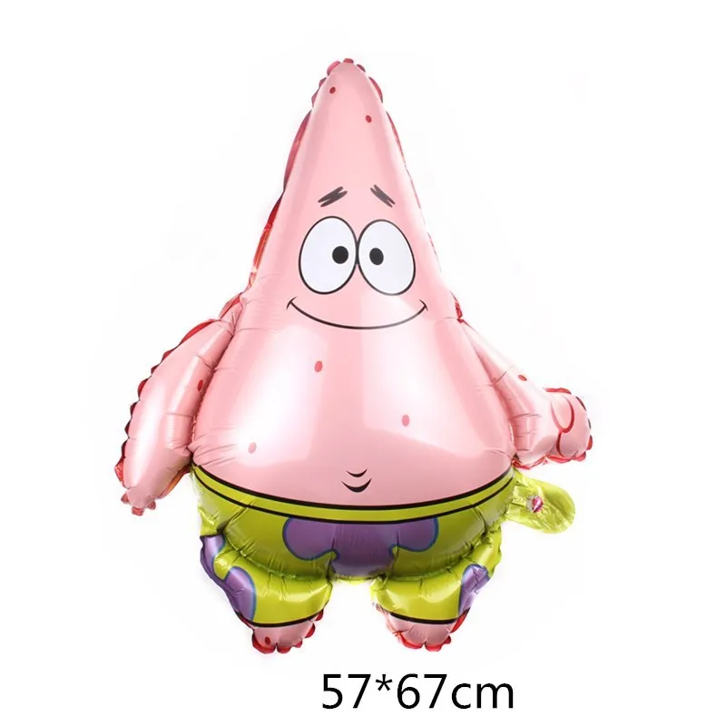 Cartoon SpongeBob Schwammkopf Geburtstagsparty-Dekorationen Patrick Star Luftballons Teller Servietten Kindergeburtstag Geschenke Babyparty – Detail 32