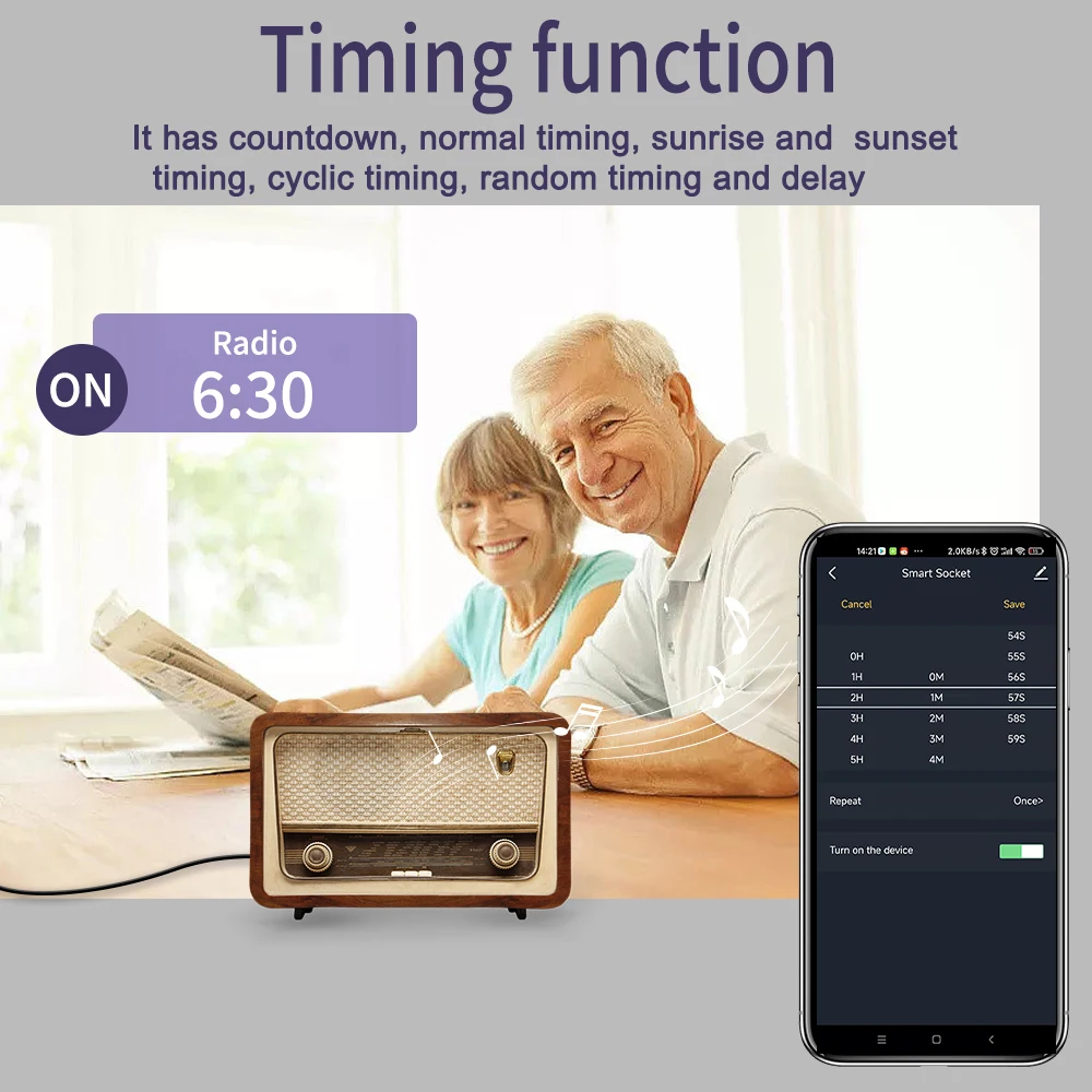 Voice-Controlled Smart UK Socket with Remote and Timed Switch Control