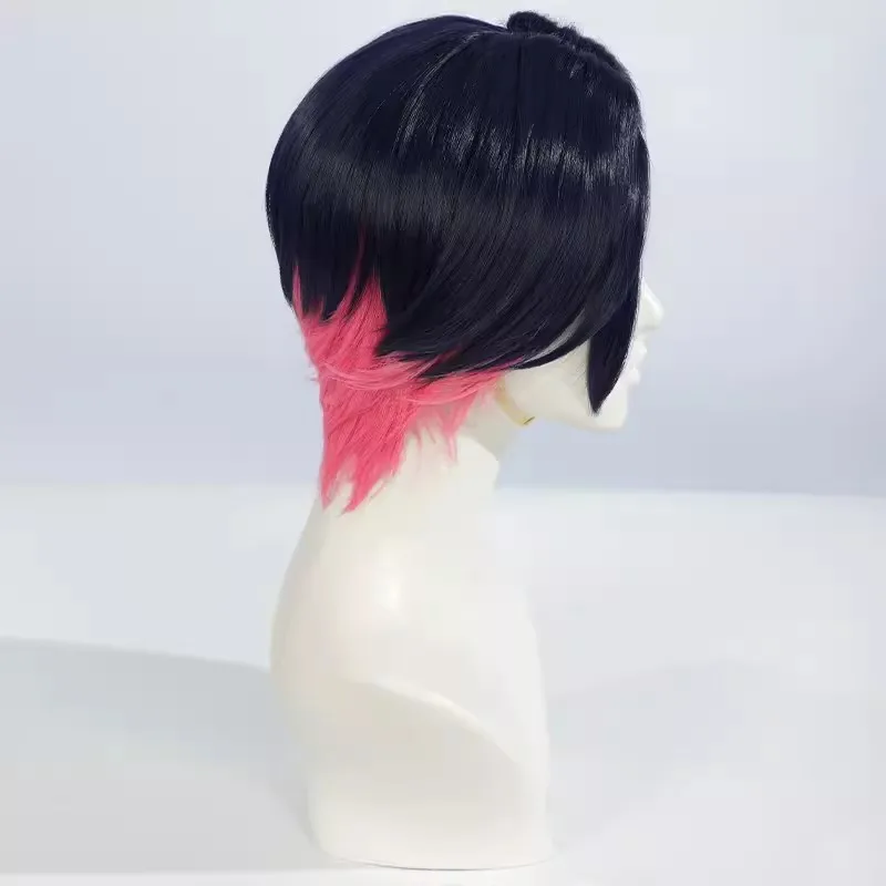 Valorant Neue Heldin Clove Cosplay Perücke Haarspange Headwear Prop Kurzes Hitzebeständiges Synthetisches Haar Halloween Party Rollenspiel Kostenlose Kappe 2