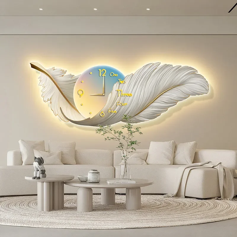 CreativeLEDclockwalllamplivingroombedroombedheadsofacorridor