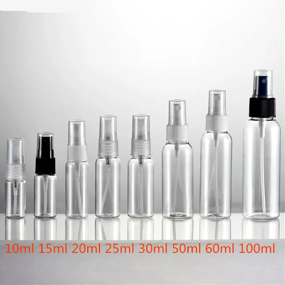 3pcs 8oz 250ml Mist Sprayer PET Clear Cosmo Round Refill Spray Bottle  Watter Bottle Flacon Vide Plastique Kitchen Bathroom tools - AliExpress