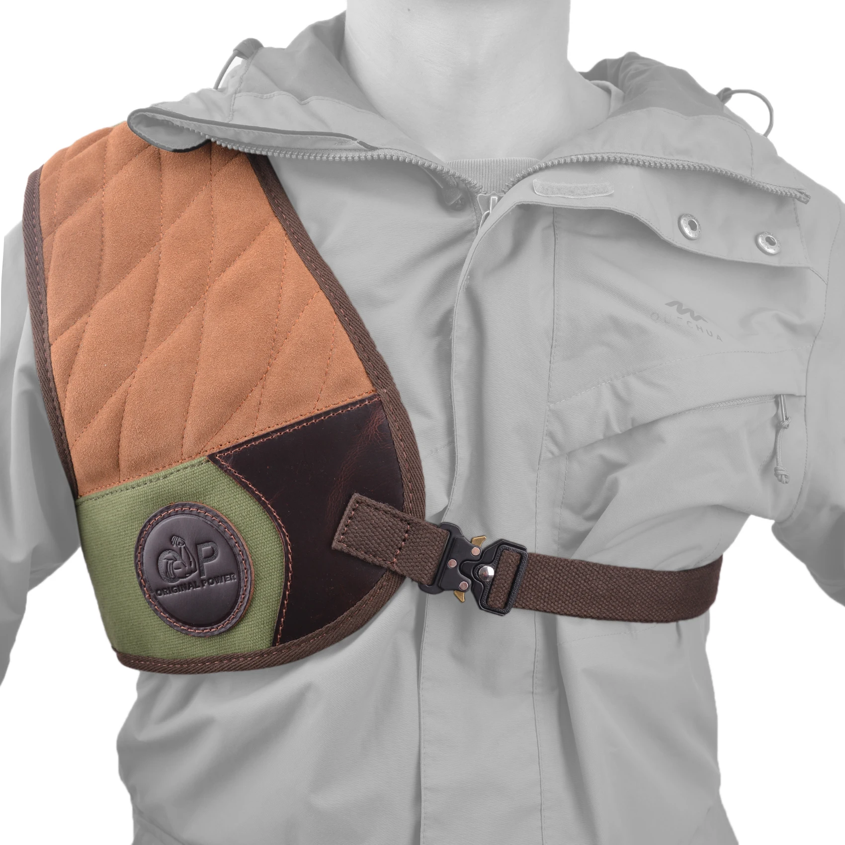 Calciolo Spalla Destra LENIAR Per Fucile - Anti-rinculo, Cinturino Regolabile, Nero - Foto 5