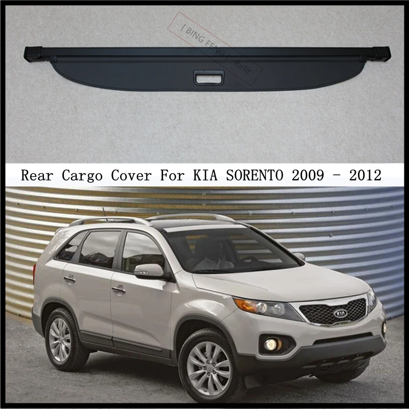 

Rear Cargo Cover For KIA SORENTO 2009 2010 2011 2012 Privacy Trunk Screen Security Shield Shade Modification Parts