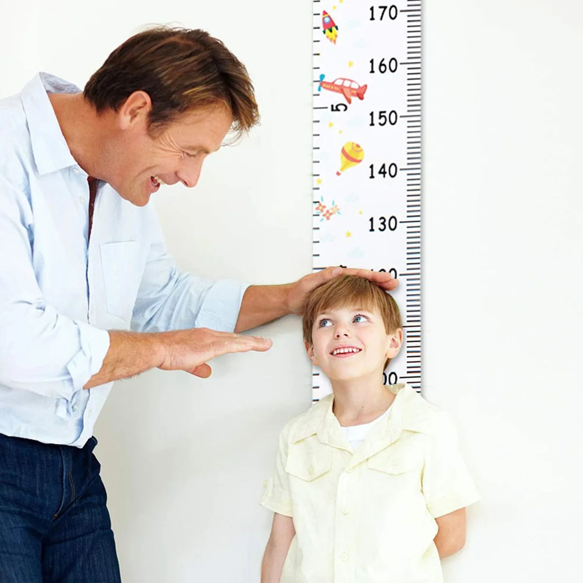 Children Height Measuring Chart Removable Roll Up Waterproof Baby Growth Chart