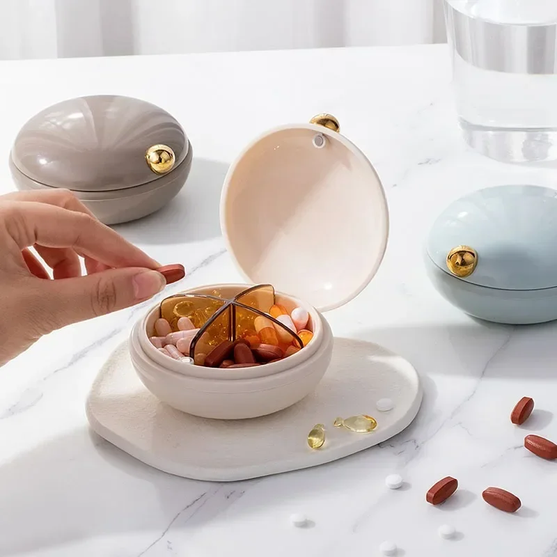 

Portable Mini Pill Box, Medicine Dispensing Box, Pill Storage Box, Cute Waterproof Pill Dividing Artifact, Travel Container