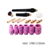 16Pcs TIG Welding Consumables 1/8in 3.2mm and Collet Kit Copper Clamp for 9 20 6