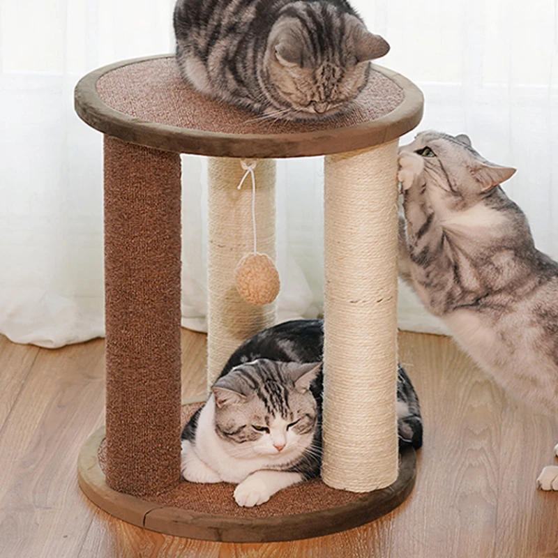 

Bed Tower Scratchers Accessories Scratching Post Interactive Trees Scratchers Climbing Kratzbaum Katzen Pet Products RR50FS