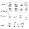 80 sets （silver/bronze/black/gold) 8/10/12.5/15 mm Snap Button+ install tools Boxed Snaps Buttons Rivets Clothing Metal button 2