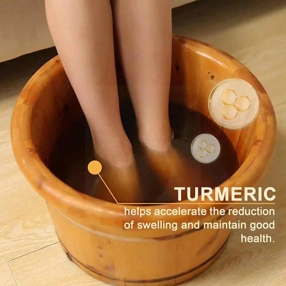Foot Bath Capsule Natural Herbal Foot Soak Beads Dehumidification Detox Relieve Fatigue Repair Leg Veins Spa Relax 10pcs