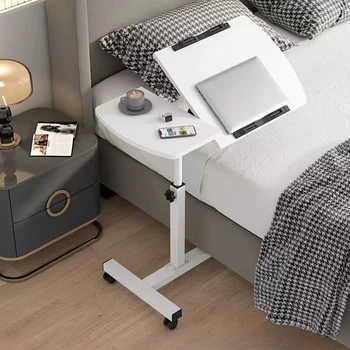 Comodino, scrivania portatile per laptop con cassetti, 360 °   Tavola rotante, doppie strisce antiscivolo, altezza regolabile, pieghevole