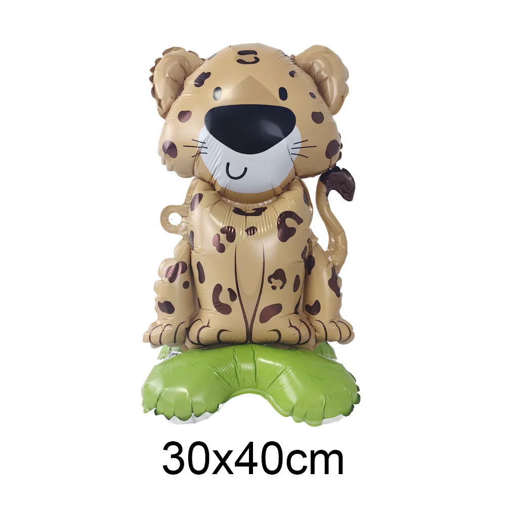 Whimsical Safari Animal Foil Balloons Set for Kids Parties & Baby Showers