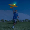 Electric Foam Plane Glider Hand Throw Airplane with LED Light Automatic Flight Planes Outdoor Kids Toys for Children Boys Gifts 4