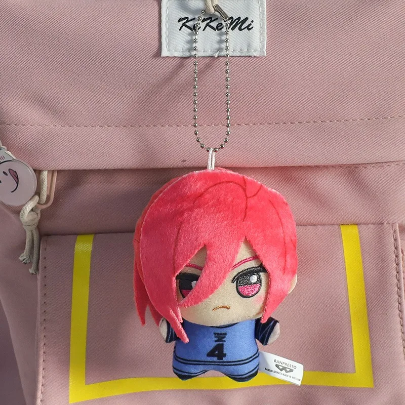 10cm Nagi Seishiro Chigiri Key Chain Hyoma Gagamaru Blue Lock Plush Toy Anime Peripheral Bag Pendant Mini Doll Adults Kids Gifts