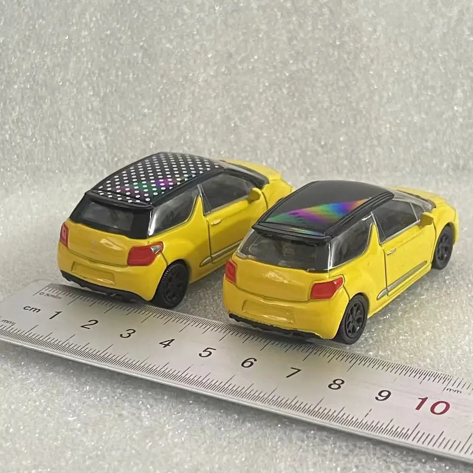 Citroen-レーシングカーモデルDS3,オーナメント,お土産,スケール1:64