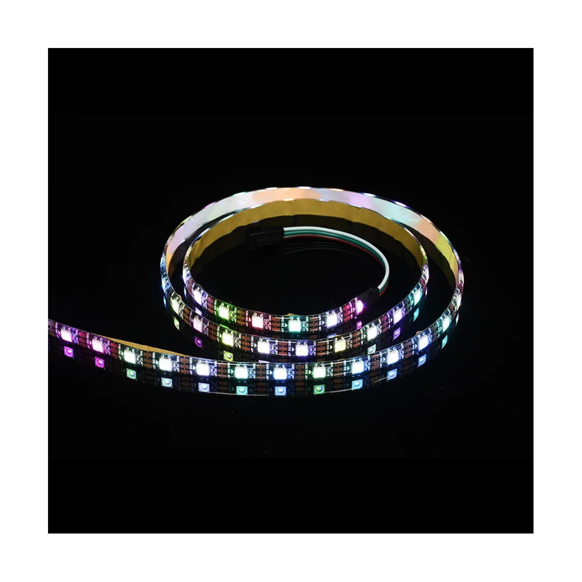 

RGB-лента для лампы WS2812, 5050 лампочек, высокая яркость, энергосбережение, низкое потребление, режущая программируемая фотолампа (1 м)