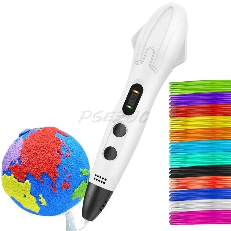 3D Printing Pen High-temperature Version Graffiti Pen Toy Birthday Gift Set Environmentally Friendly Easy To Operate