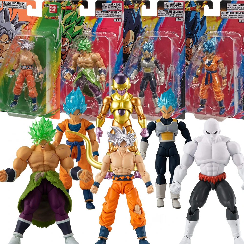 Originale Bandai Dragon Ball Super Evolve Shf Ultra Instinct Ssj Blue Goku Vegeta Jiren Broli Gold Frieza Action Toy Figure Regalo